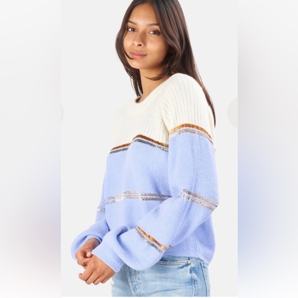 For Love And Lemons Arielle Tie Back Sweater Sz Small - Picture 2 of 7